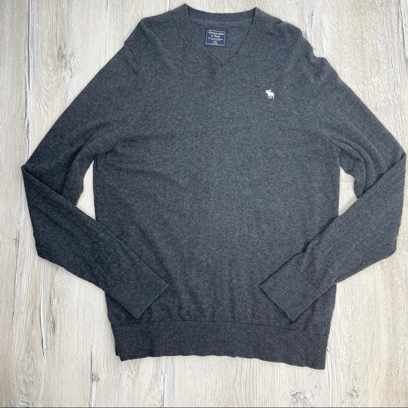 Abercrombie & Fitch Wool Blend V-Neck Sweater Sz XXL - Picture 2 of 8